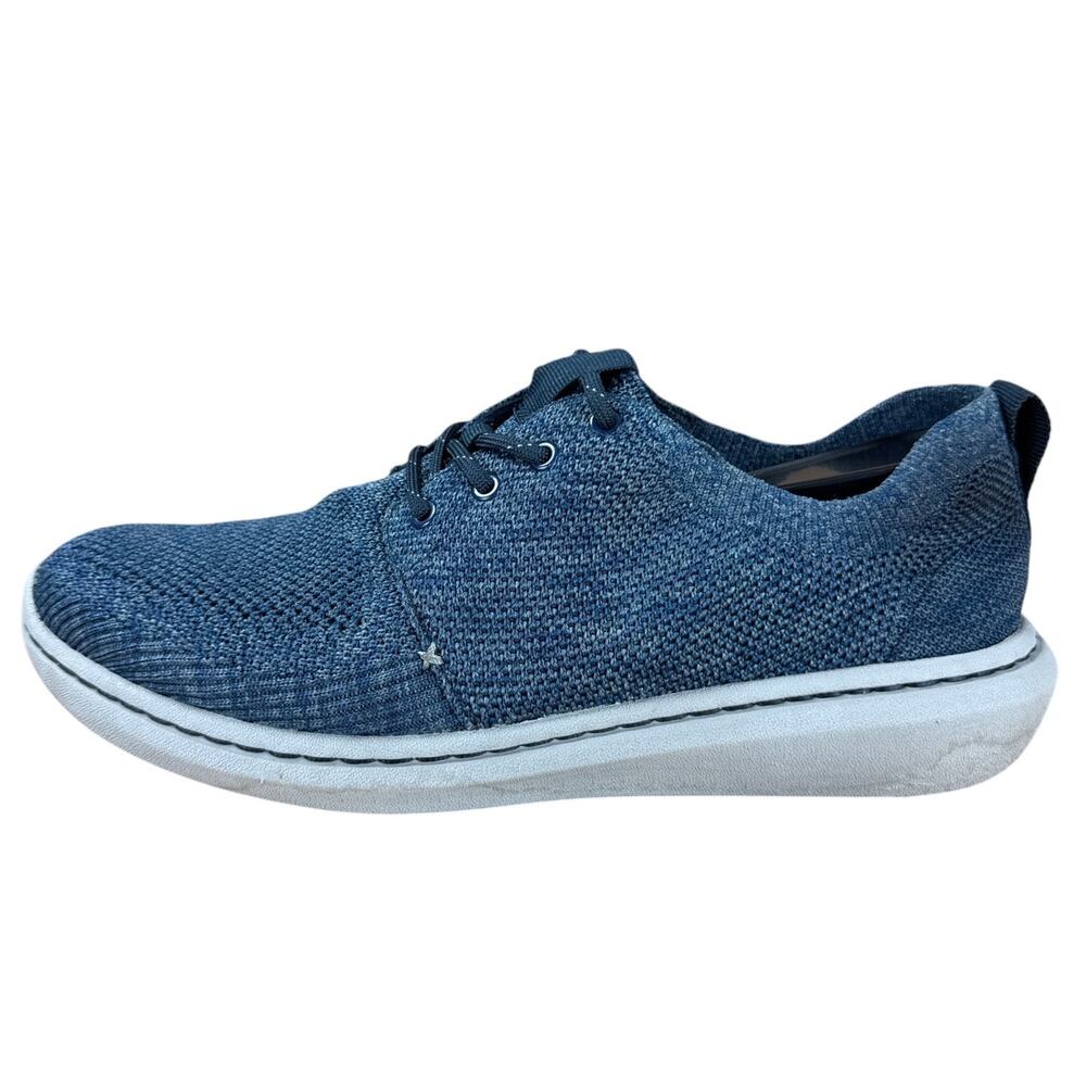 Clarks Step Urban Mix Mens 7 Dark Blue Knit Sneakers Comfort Walking Shoes Low
